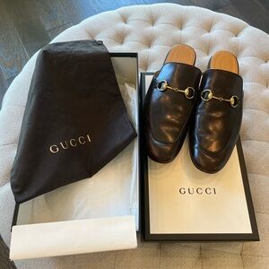 Men’s Gucci horsebit Princetown brown loafers